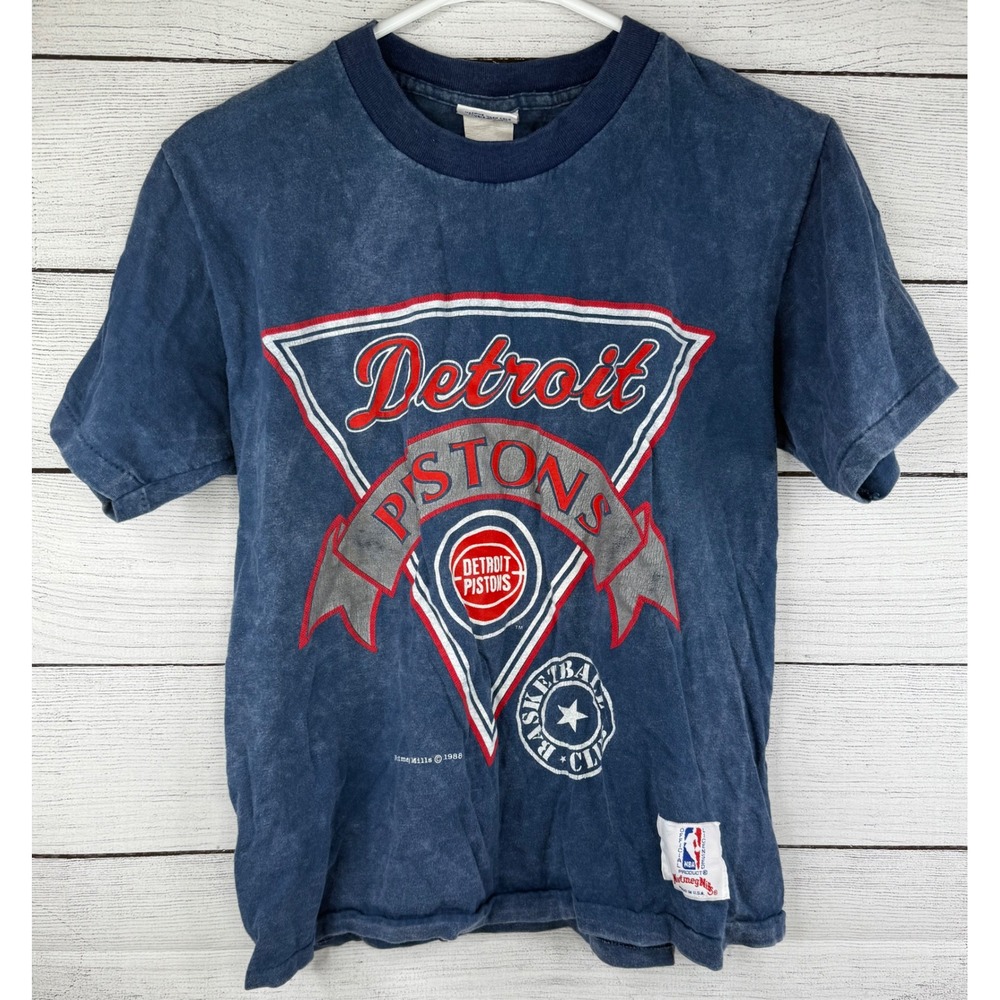 Vintage Detroit Pistons Nutmeg Mills 1988 NBA T-Shirt‎ Size Medium